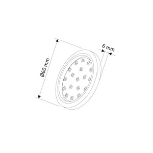 OPRAWA LED ORBIT XL BIAŁY NEUTRALNY 3W