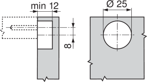 ZŁĄCZA DO KORPUSU Z WKRĘTEM 42.0700 BRĄZ