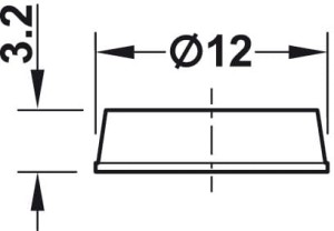 AMORTYZATOR DRZWI FI 13 x 4 (40szt/listek)