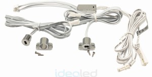 WYŁĄCZNIK SENSOR PODWÓJNY DO SZAF BIAŁY