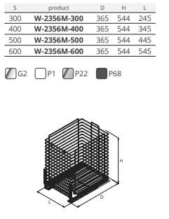 CARGO BIELIZNA 40 NOMET BIAŁY głębokość 365 mm
