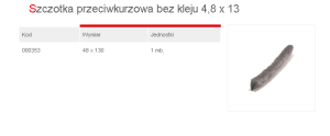 S.SZCZOTKA P.KURZ.BEZ KLEJU 4,8*12