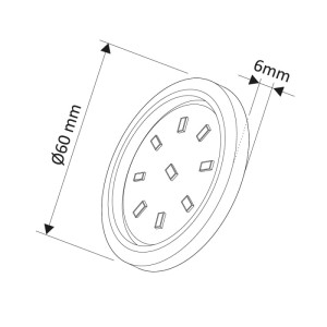 OPRAWA LED ORBIT XL CZARNY NEUTRALNA 3W