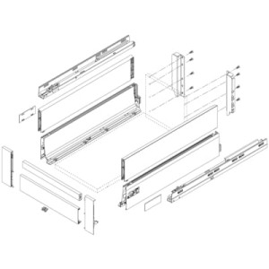 ANTARO RELING POPRZECZNY SZARY