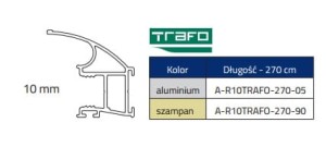 S.10 RĄCZKA TRAFO-10 SREBRO=(10/4) 2,7M GTV