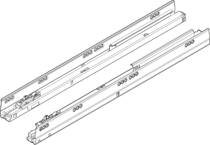 TB 450 TIP-ON+BLUMO. PROWADNICA 30 KG (R+L)