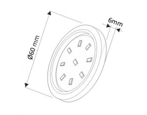 OPRAWA LED ORBIT XL BIAŁY CIEPŁY 3W