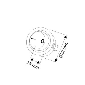 WYŁĄCZNIK KOŁYSKOWY CZARNY