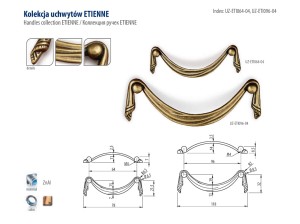UCHWYT UZ-ETI096-04 ANTYK L-96