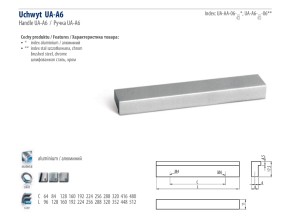 UCHWYT UA-AA-06-416 ALU