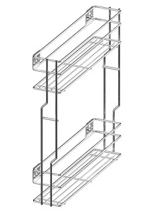 MULTI Kosz boczny cargo mini 150 EFEKT CHR