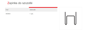 S.ZAPINKA DO SZCZOTKI (100SZT)