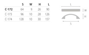 UCHWYT C174G6ALU L-128