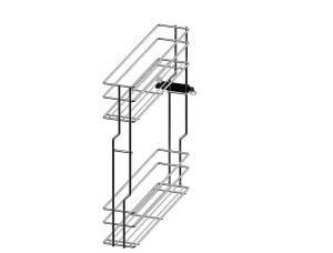 MULTI Kosz dolny cargo mini 400 EFEKT CHR