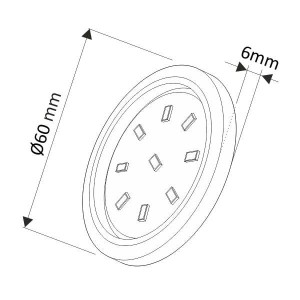 OPRAWA LED ORBIT XL ALU NEUTRALNA 3W