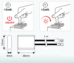 WYŁĄCZNIK DOTYKOWY TOUCH ŚCIEMNIALNY